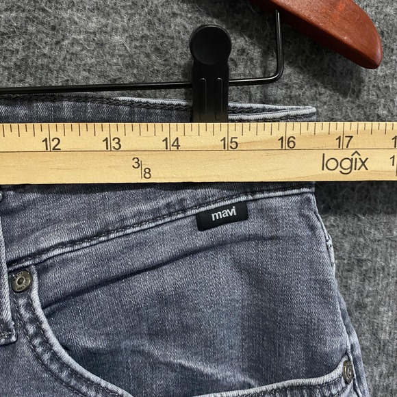 Mavi Zach Straight Leg Jeans Men 33x32 Gray Stretch Denim Five Pocket Faded Wash - Picture 2 of 11